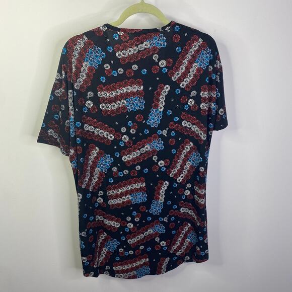 LulaRoe American Flag floral tunic - Picture 4 of 6